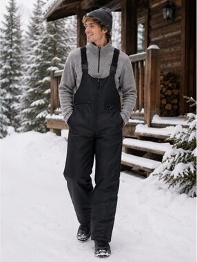 Sportcaster men's navy bib snow pants